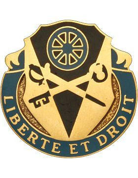 0554 Quartermaster Bn Unit Crest (Liberte Et Deoit)