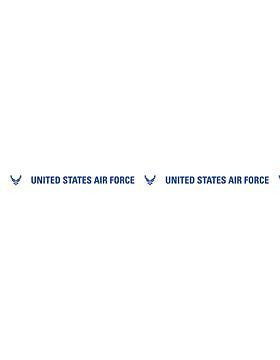 LY-AF-003C, Lanyard, U.S. Air Force w/Shield, Royal on White, Swivel Hook