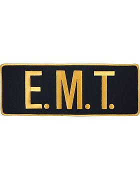 Novelty (U-N102A) Emergency Medical Technician 11" Patch Gold on Midnight Navy