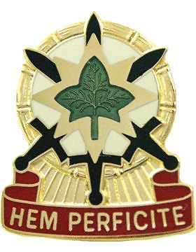 0004 Sustainment Bde Unit Crest (Hem Perficite)