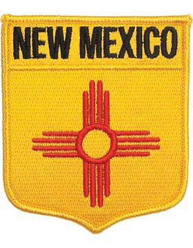New Mexico 3 3/4" Shield (N-SS-NM1) with Gold Border