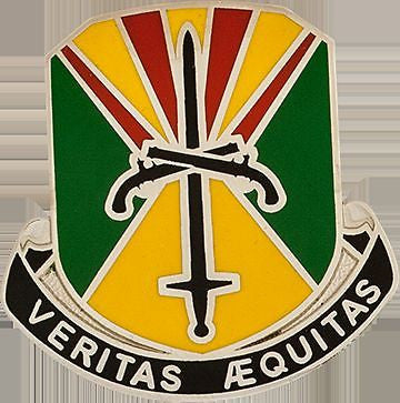 0850 Military Police BN Unit Crest (VERITAS AEQUITAS)