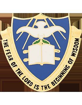 Chaplain Center And School Unit Crest (The Fear Of The Lord Is The)