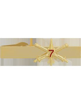 No-Shine (NS-TB-RO-ADA-007) 7th Air Defense Artillery BOS Officer Tie Bar