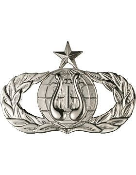 USAF Badge (AF-313B) Senior Band No Shine