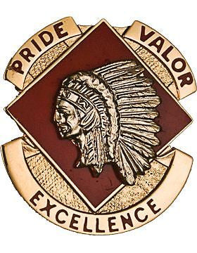 0045 Field Artillery Brigade (Left) Unit Crest (Pride Valor Excellence)