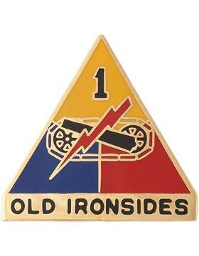 0001 Armored Division Unit Crest (Old Ironsides)