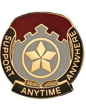 0501 Finance Bn Unit Crest (Support Anytime Anywhere)