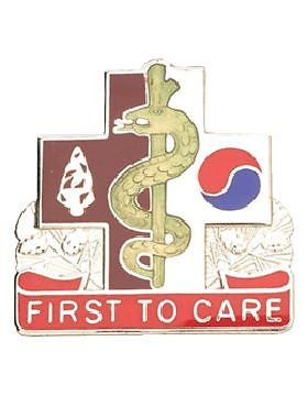 0014 Field Hospital Unit Crest (First To Care)