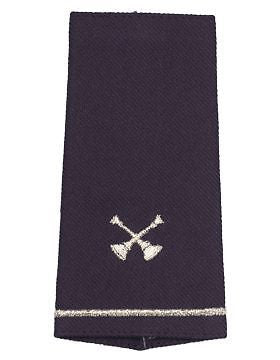USAF Shoulder Marks (AF-SM752-S) Blue with Two Crossed Bugles (Pair)