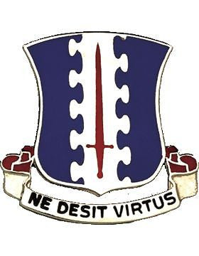 0187 Infantry Unit Crest (Ne Desit Virtus)