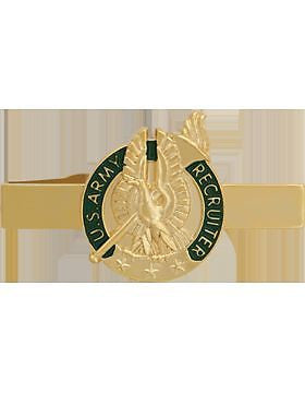 No-Shine (NS-TB-503) Army Recruiter Badge Tie Bar (Gold)