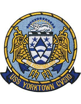 N-NY010 U.S.S. Yorktown CV-SIO Oval 4 3/4"