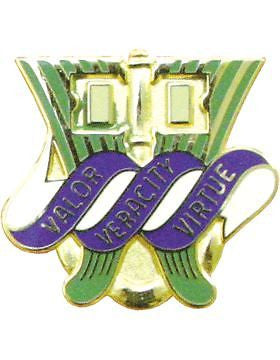 0286 Quartermaster Battalion Unit Crest (Valor Veracity Virtur)
