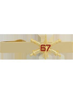 No-Shine (NS-TB-RO-ADA-067) 67th Air Defense Artillery BOS Officer Tie Bar