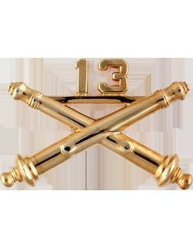 No-Shine (NS-OR-FA-0013) 13th Field Artillery Officer 13 (Top) (Pair)