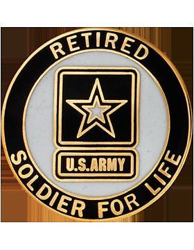 NS-820, Army Soldier for Life Retired ID Badge