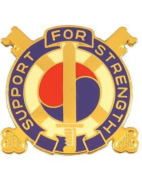 0142 Support Bn Unit Crest (Support For Strength)