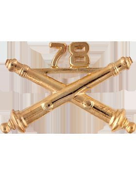 No-Shine (NS-RO-FA-078) 78th Field Artillery Officer Regimental BOS (Pair)