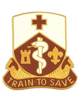 0187 Medical Bn Unit Crest (Train To Save)
