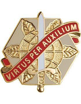 0024 Support Group Unit Crest (Virtus Per Auxilium)