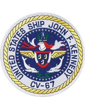 N-NY001 United States Ship John F. Kennedy CV-67 Round Patch 5"