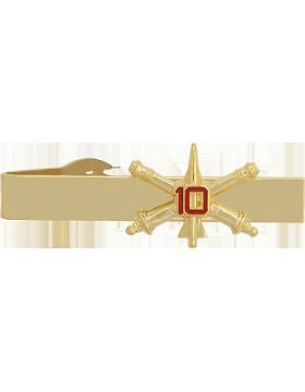 No-Shine (NS-TB-RO-ADA-010) 10th Air Defense Artillery BOS Officer Tie Bar